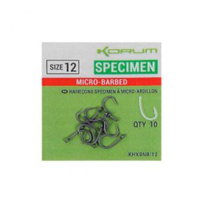  Korum XPERT SPECIMEN MICRO BARBED HOOKS SIZE 6-16 (szakállas)