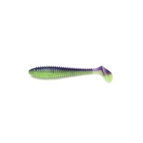  Keitech Swing Impact FAT 2,8"/71 mm - PAL#06 - Violet Lime Belly