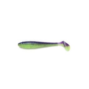   Keitech Swing Impact FAT 4,3"/109 mm - PAL#06 - Violet Lime Belly