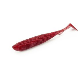 Molix RA Shad 3.8"/96 mm #145 - UV Clear Red Flake