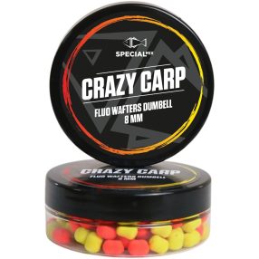 Speciál mix Fluo Wafters Dumbell 8 mm Crazy Carp