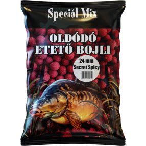 Speciál mix Oldódó Etető Bojli 24 mm Secret Spicy