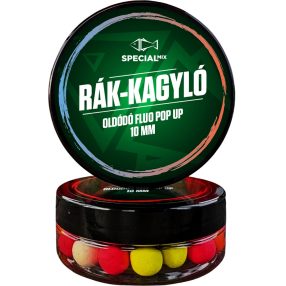 Speciál mix Oldódó Fluo Pop-up bojli 10 mm Rák-Kagyló