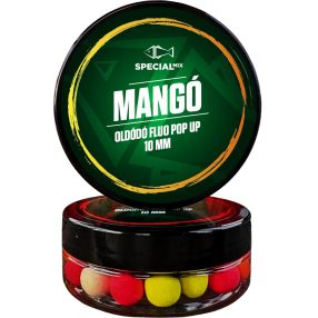 Speciál mix Oldódó Fluo Pop-up bojli 10 mm Mangó