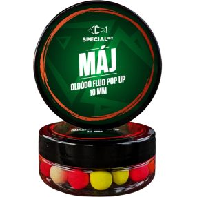 Speciál mix Oldódó Fluo Pop-up bojli 10 mm Máj