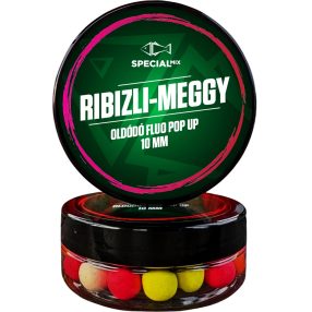 Speciál mix Oldódó Fluo Pop-up bojli 10 mm Ribizli-meggy