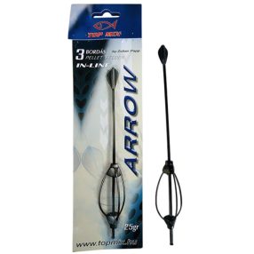 TOP MIX Hárombordás arrow method feeder kosár